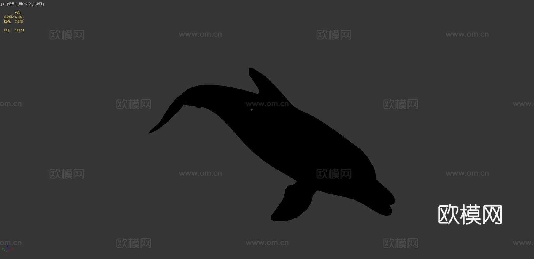 海豚3d模型