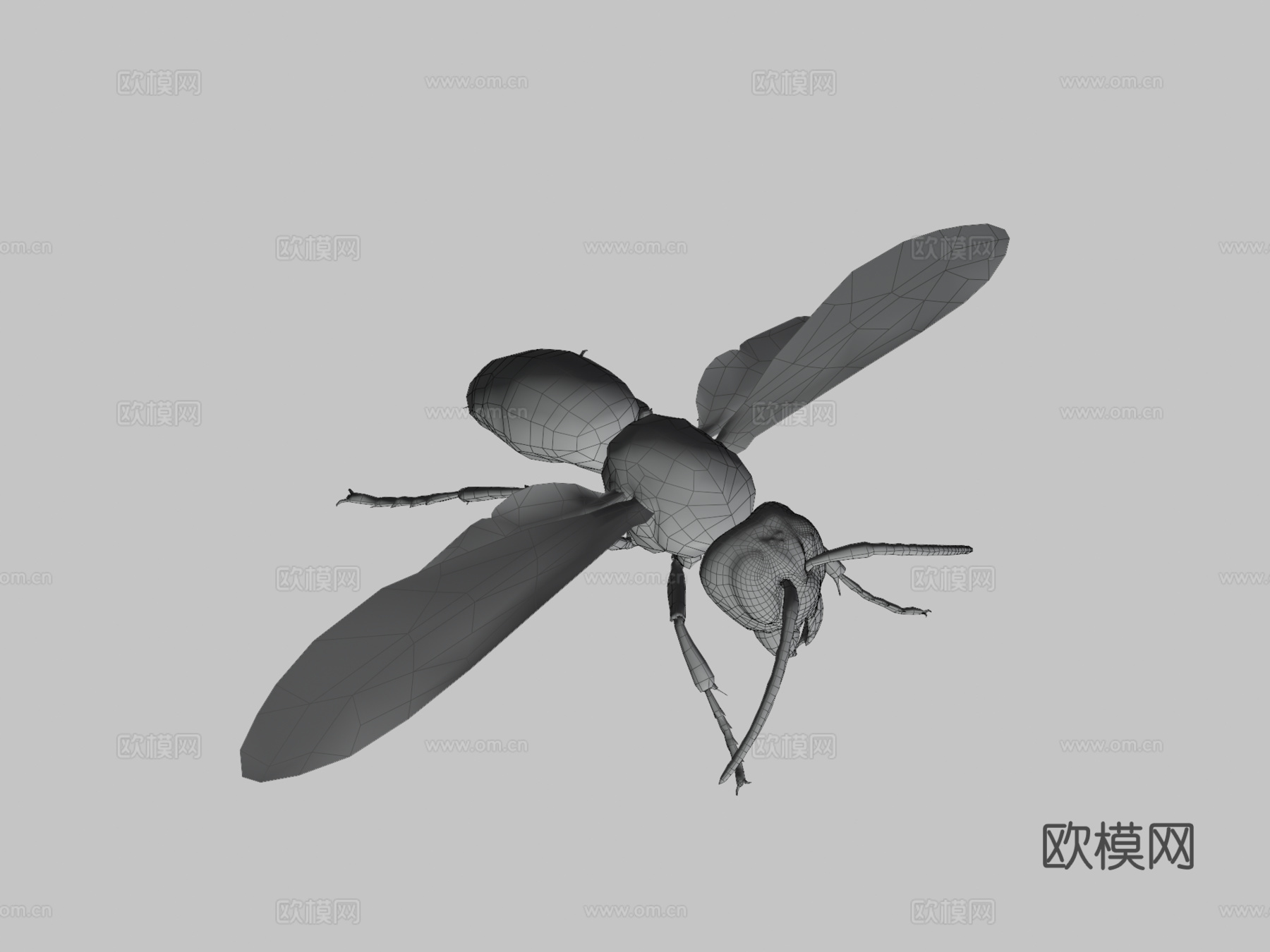 悬浮黄蜂3d模型