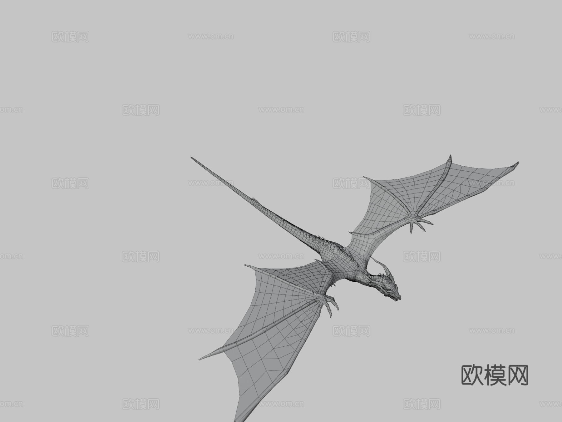 ?真实龙纹理3d模型