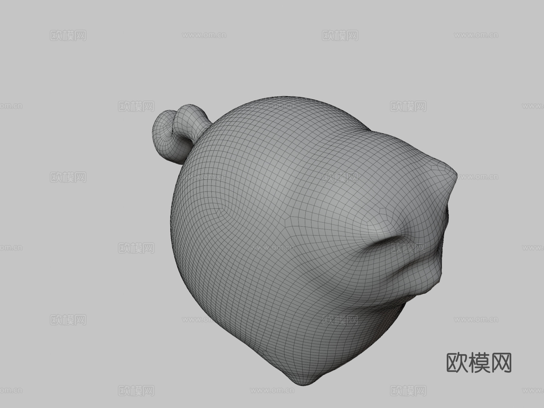 猫雕像3d模型