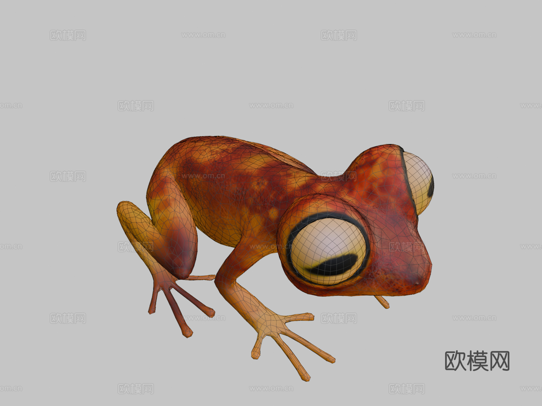 青蛙3d模型