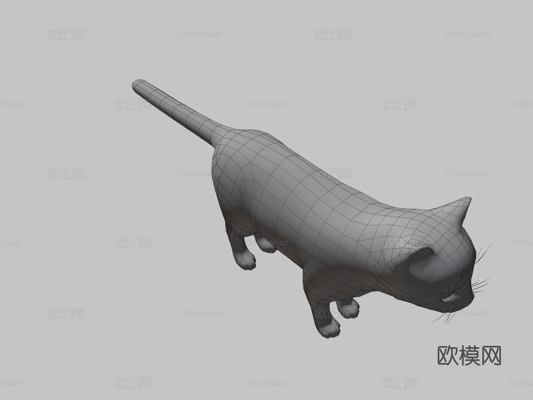 DRT-白猫3d模型