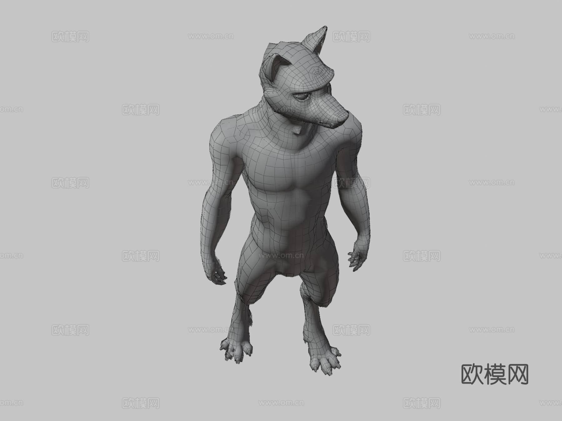 特里斯狼3d模型
