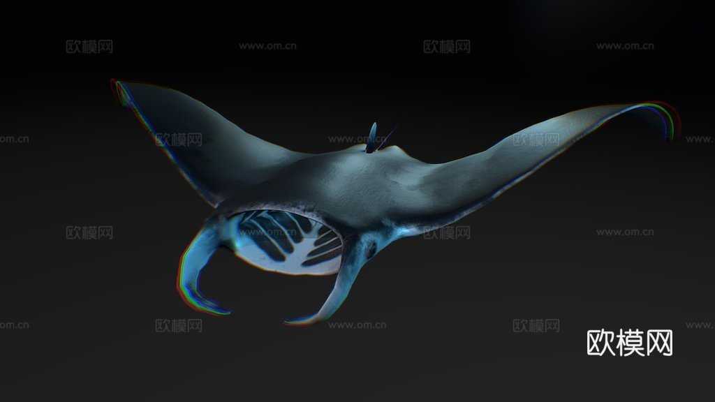 魔鬼鱼3d模型
