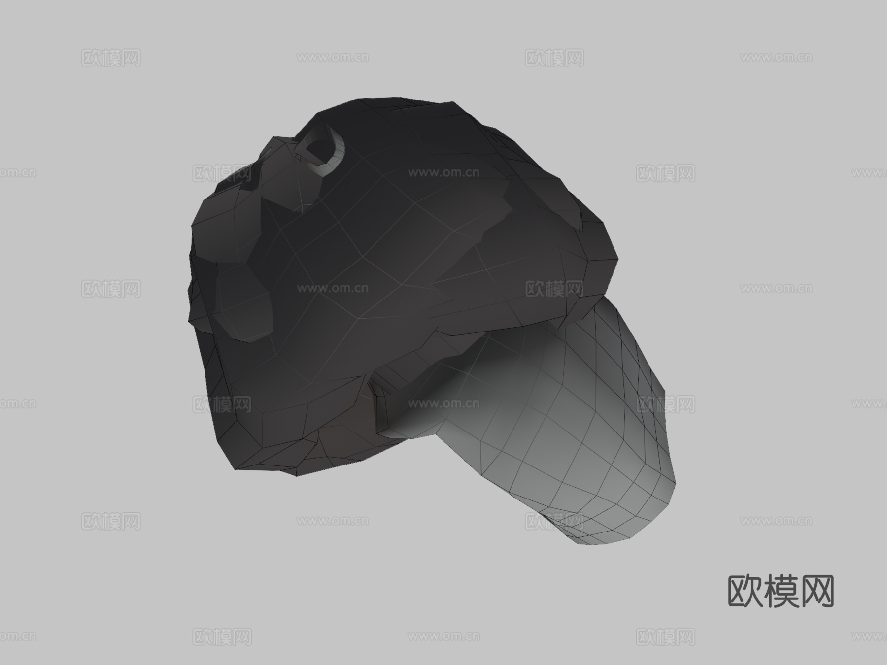 白色蝰蛇带动画3d模型