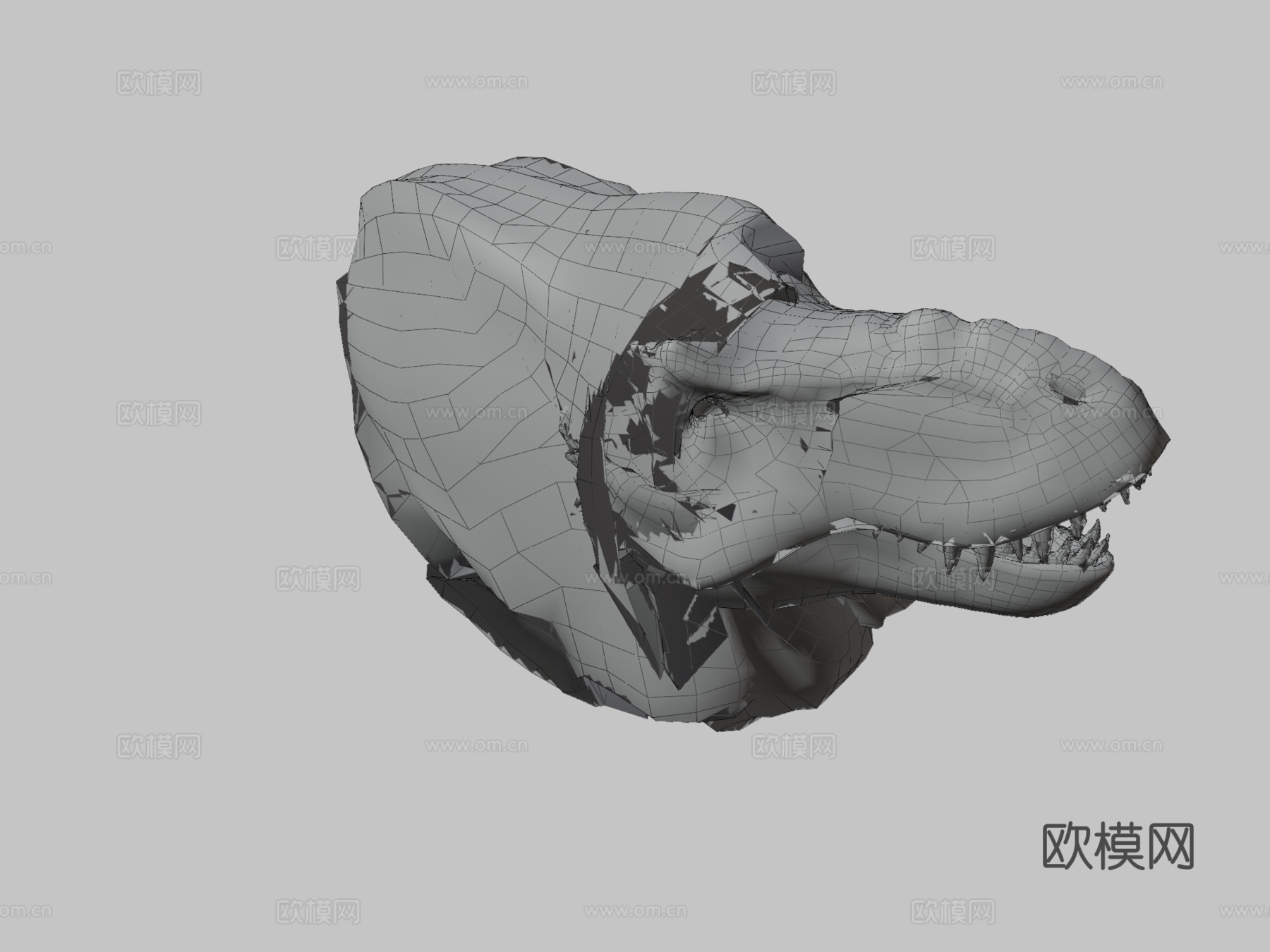 霸王龙骨架(别吃我费里斯摩天轮)3d模型