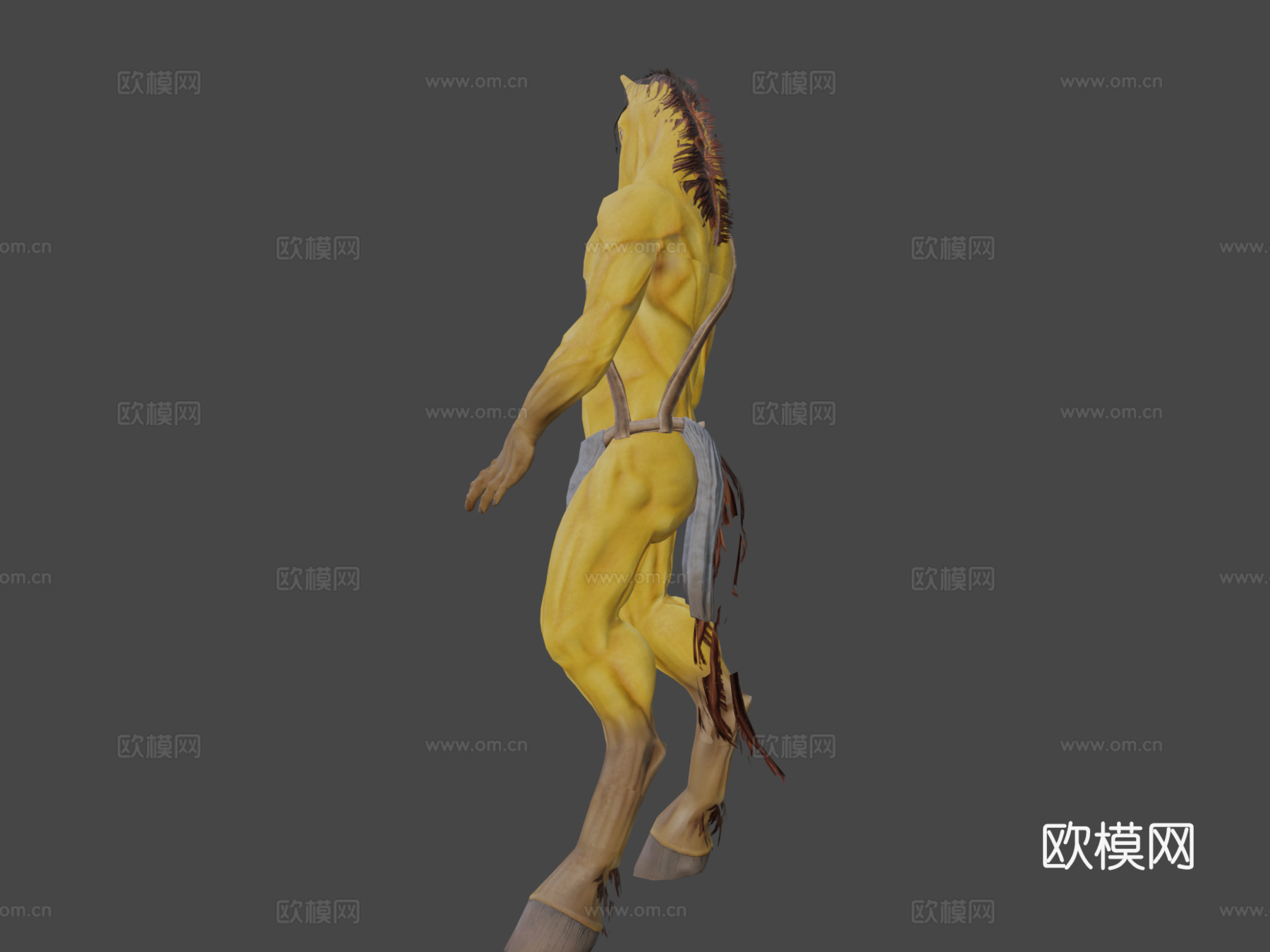 拟人马3d模型