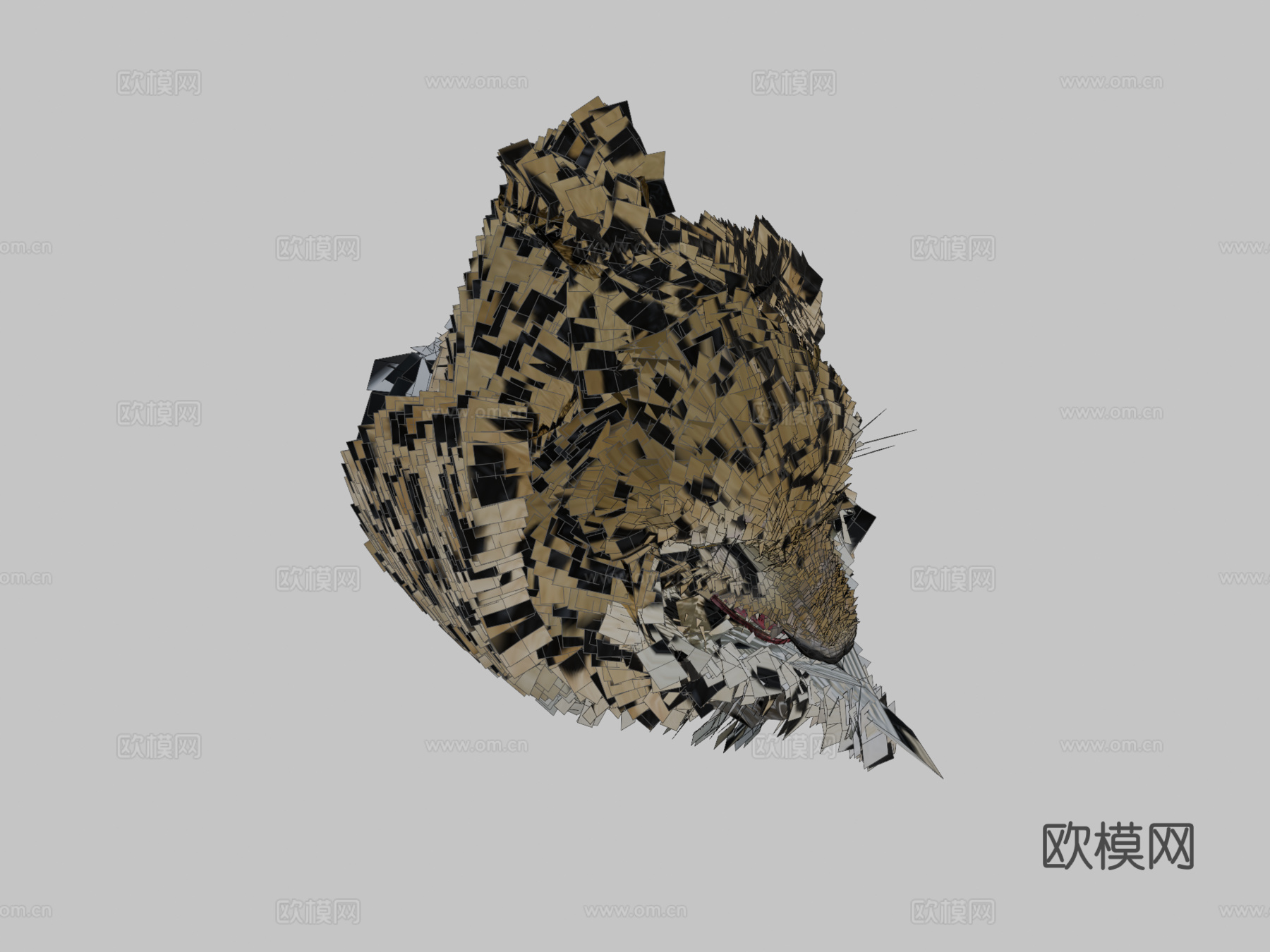 阿拉伯豹3d模型