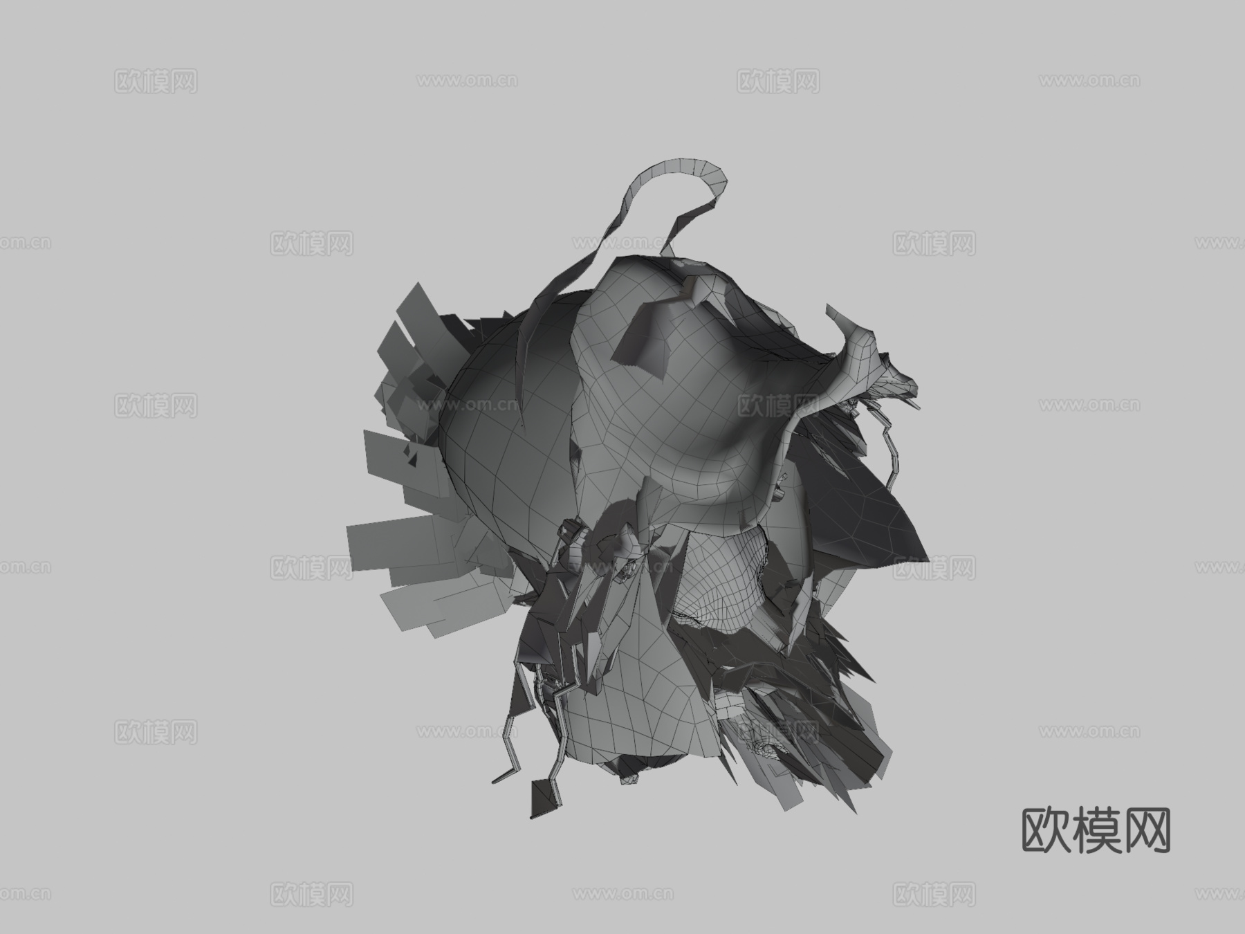马奔跑循环3d模型
