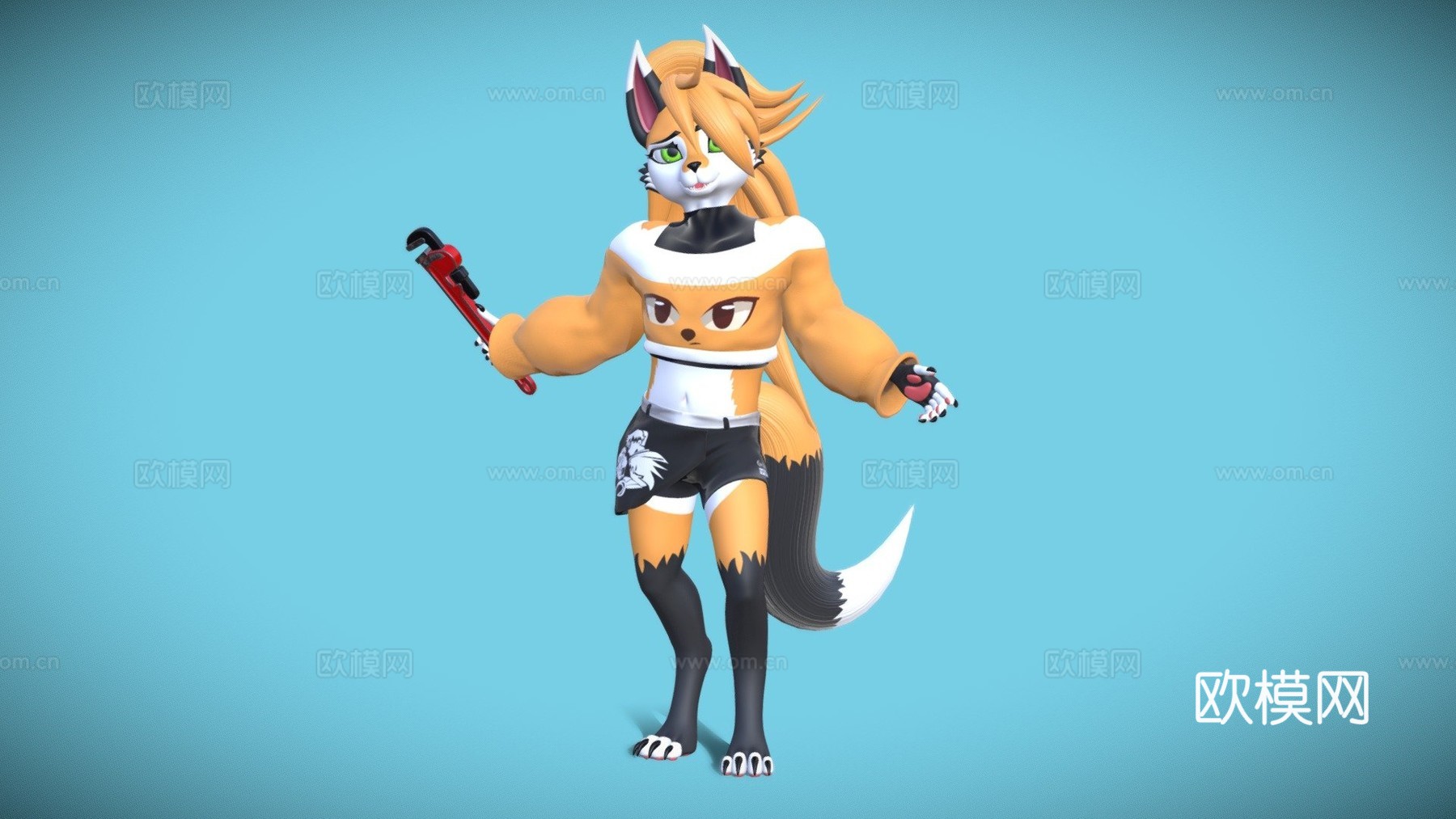 篝火狐狸重制版，VRChat与VRM适配3d模型