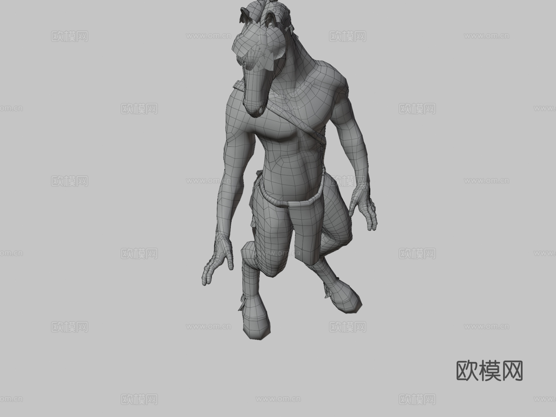 拟人马3d模型