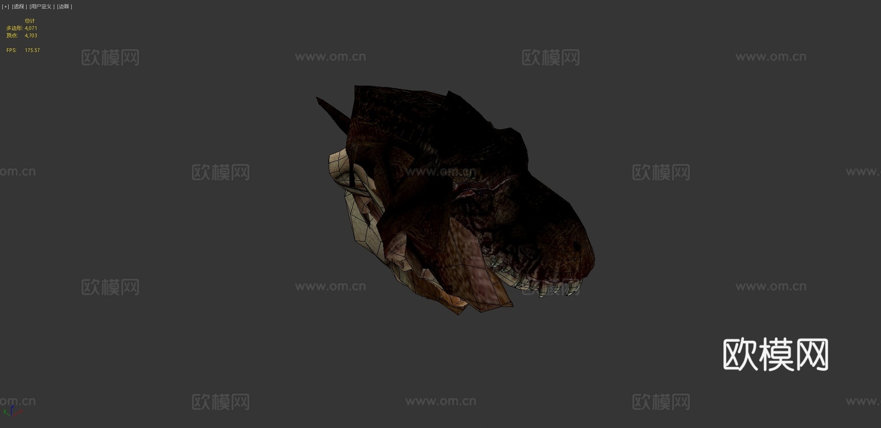 霸王龙-来自恐龙猎人(含所有动作)3d模型