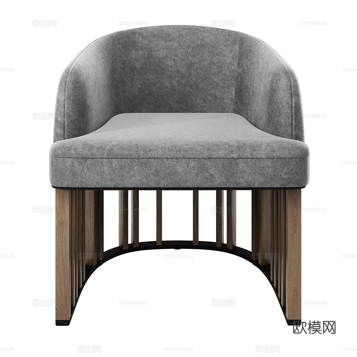 现代意式轻奢单椅3d模型