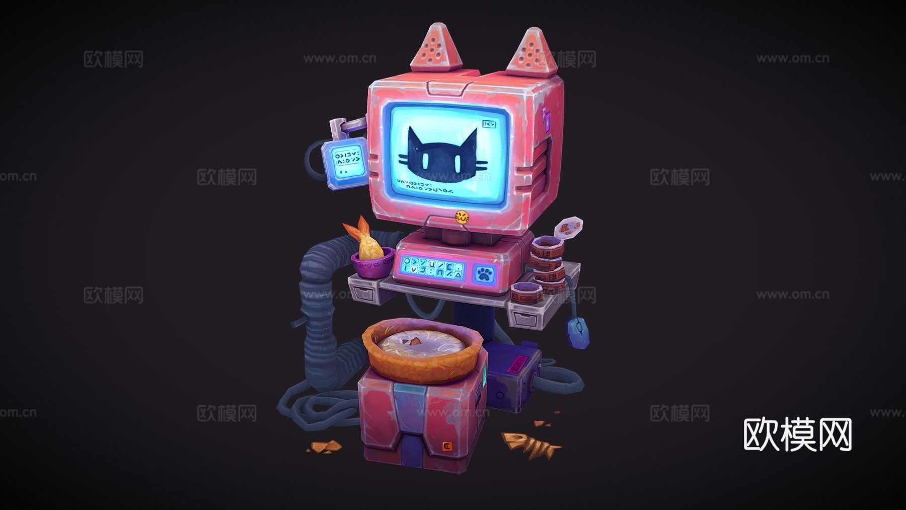 CGMA课程演示科幻道具3d模型