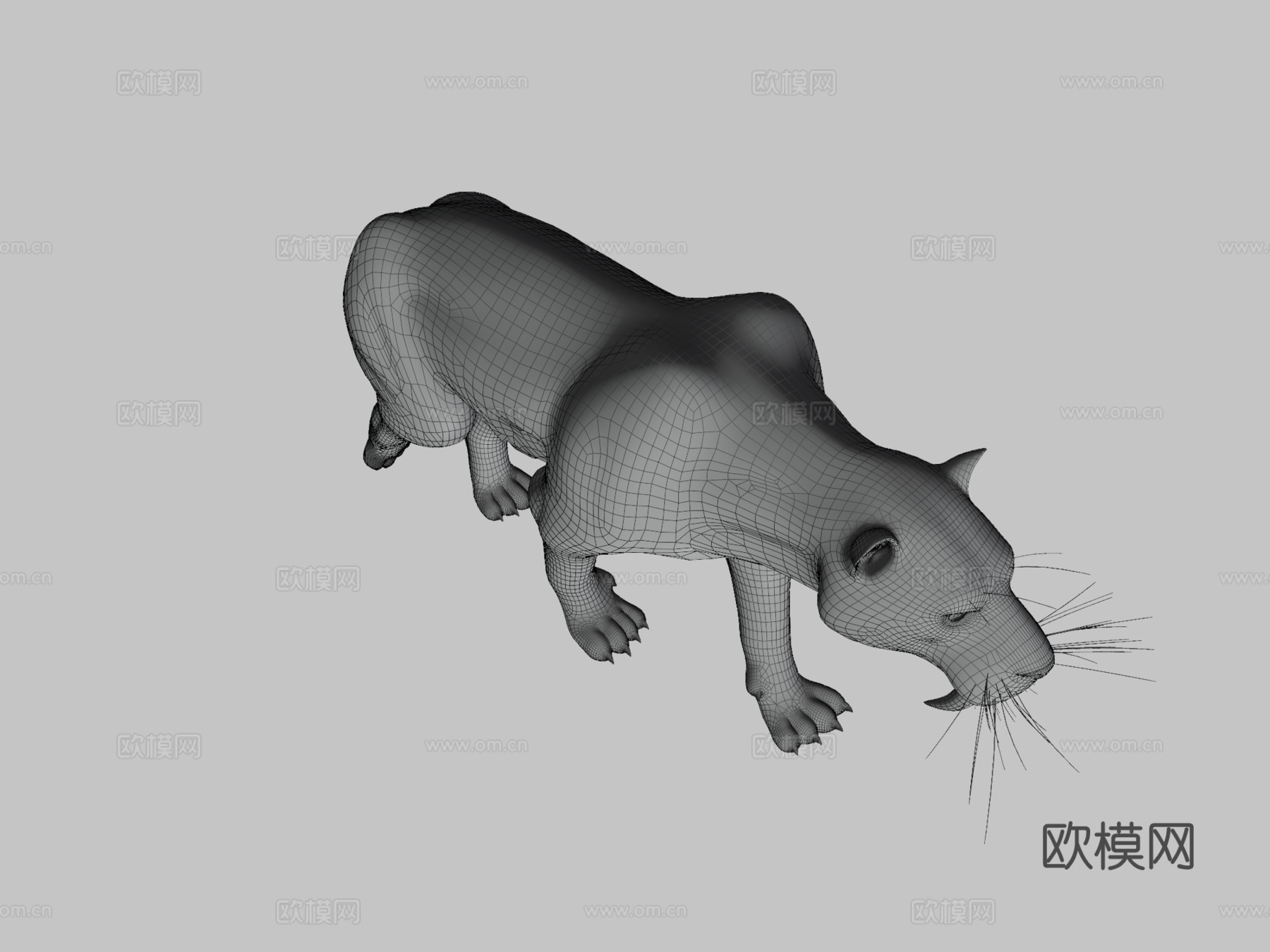 剑齿猫-毁灭刃齿虎3d模型