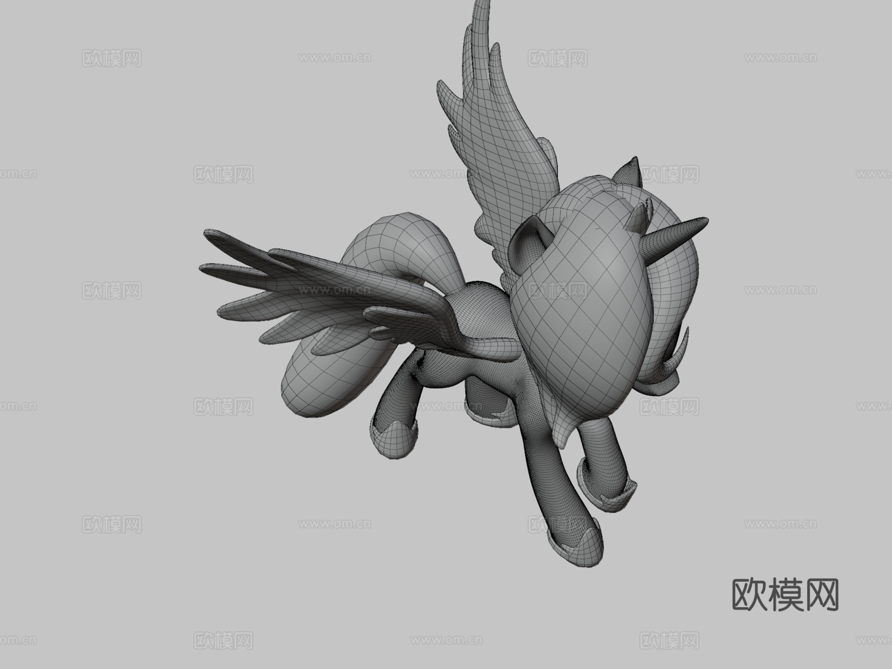 小马露娜3d模型