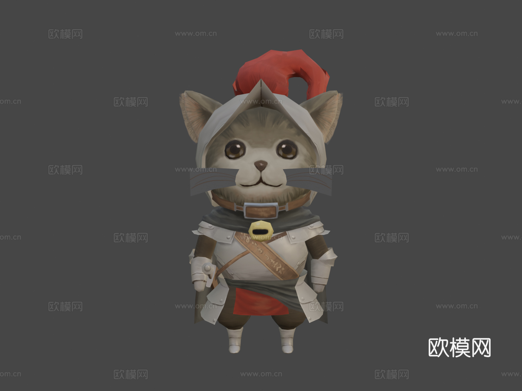 骑士猫3d模型
