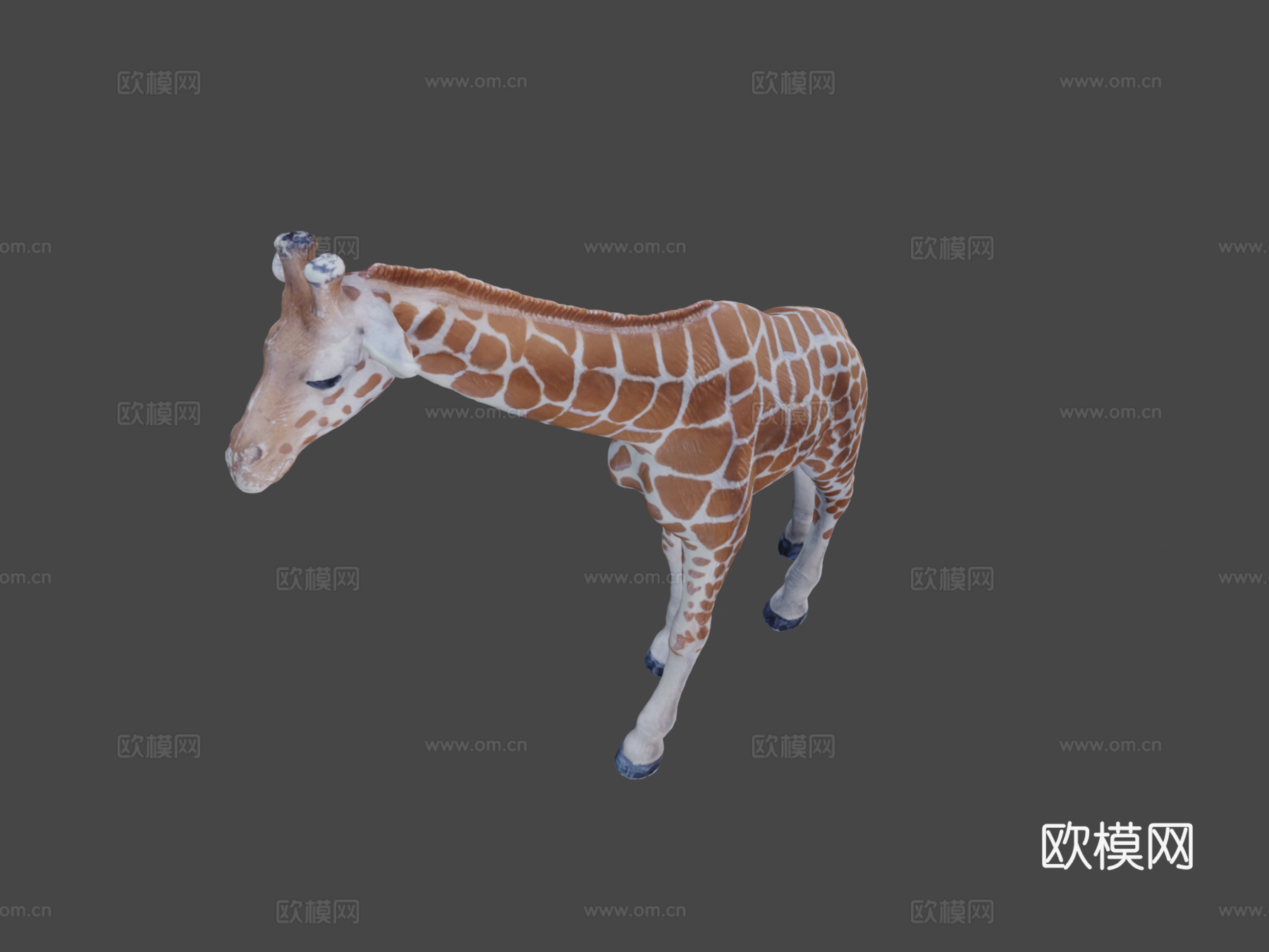 玩具长颈鹿3d模型