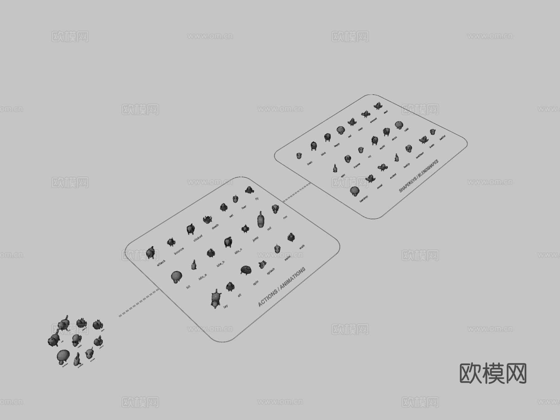 古怪系列-宠物动物第1卷3d模型