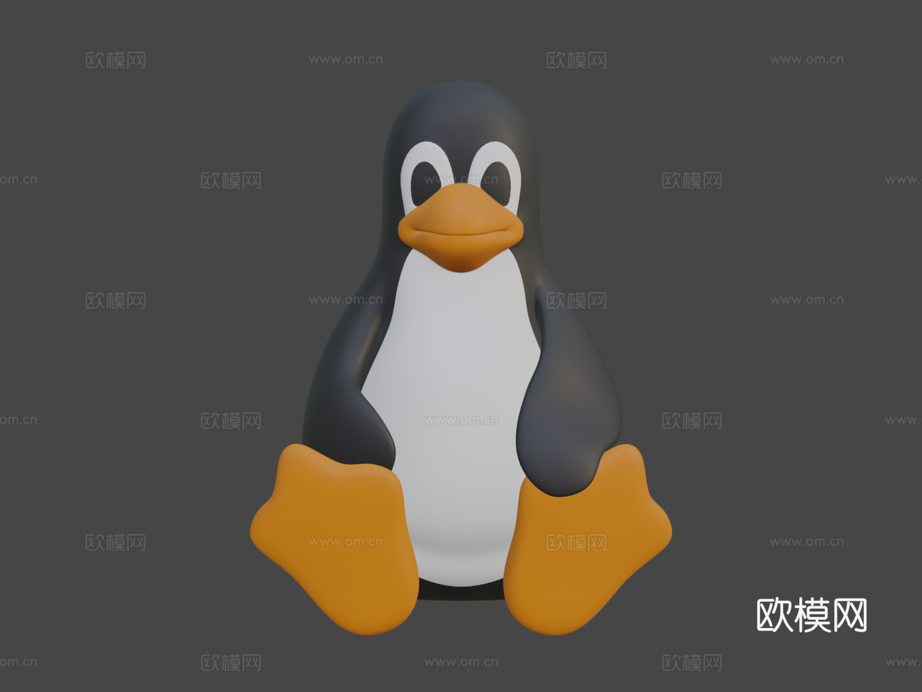 企鹅装3d模型