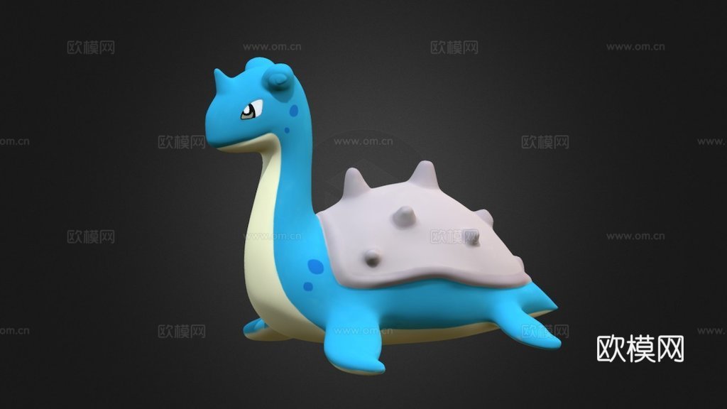 宝可梦-拉普拉斯3d模型