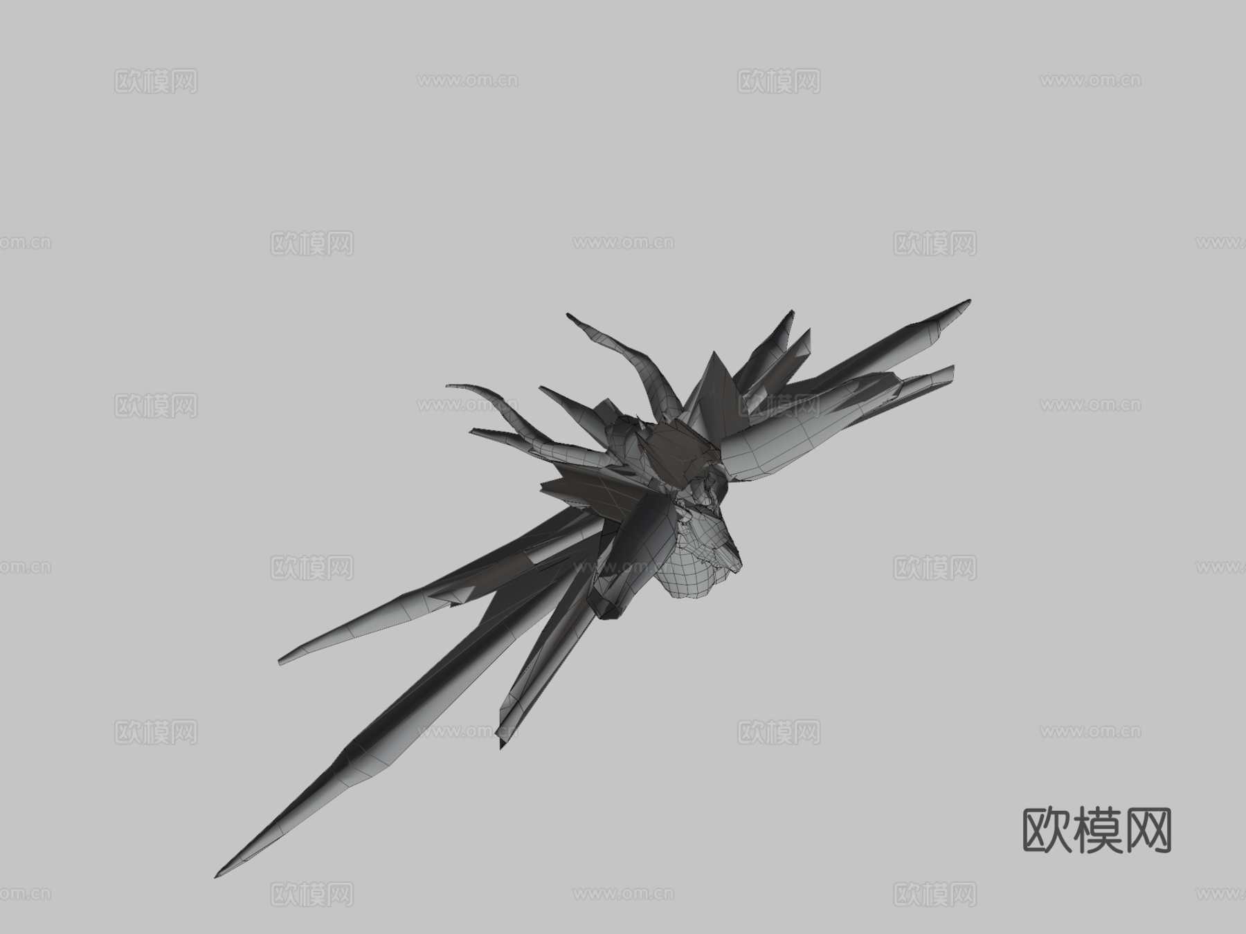 慢动作循环动画龙奔跑3d模型