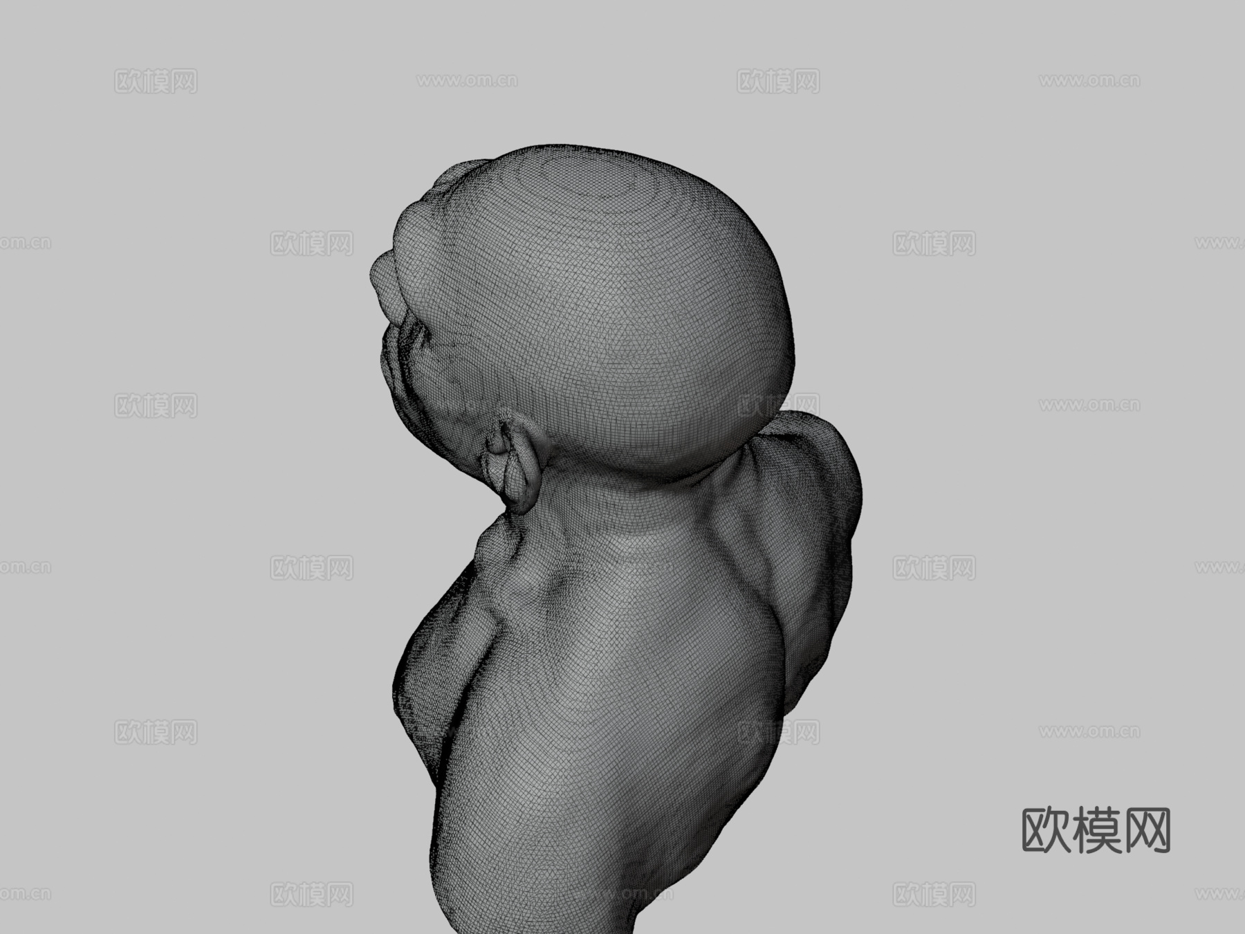 拉费拉西洞穴男子3d模型