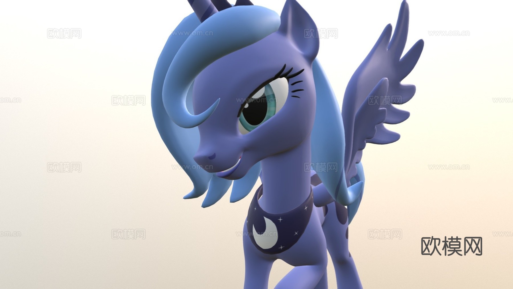 小马露娜3d模型