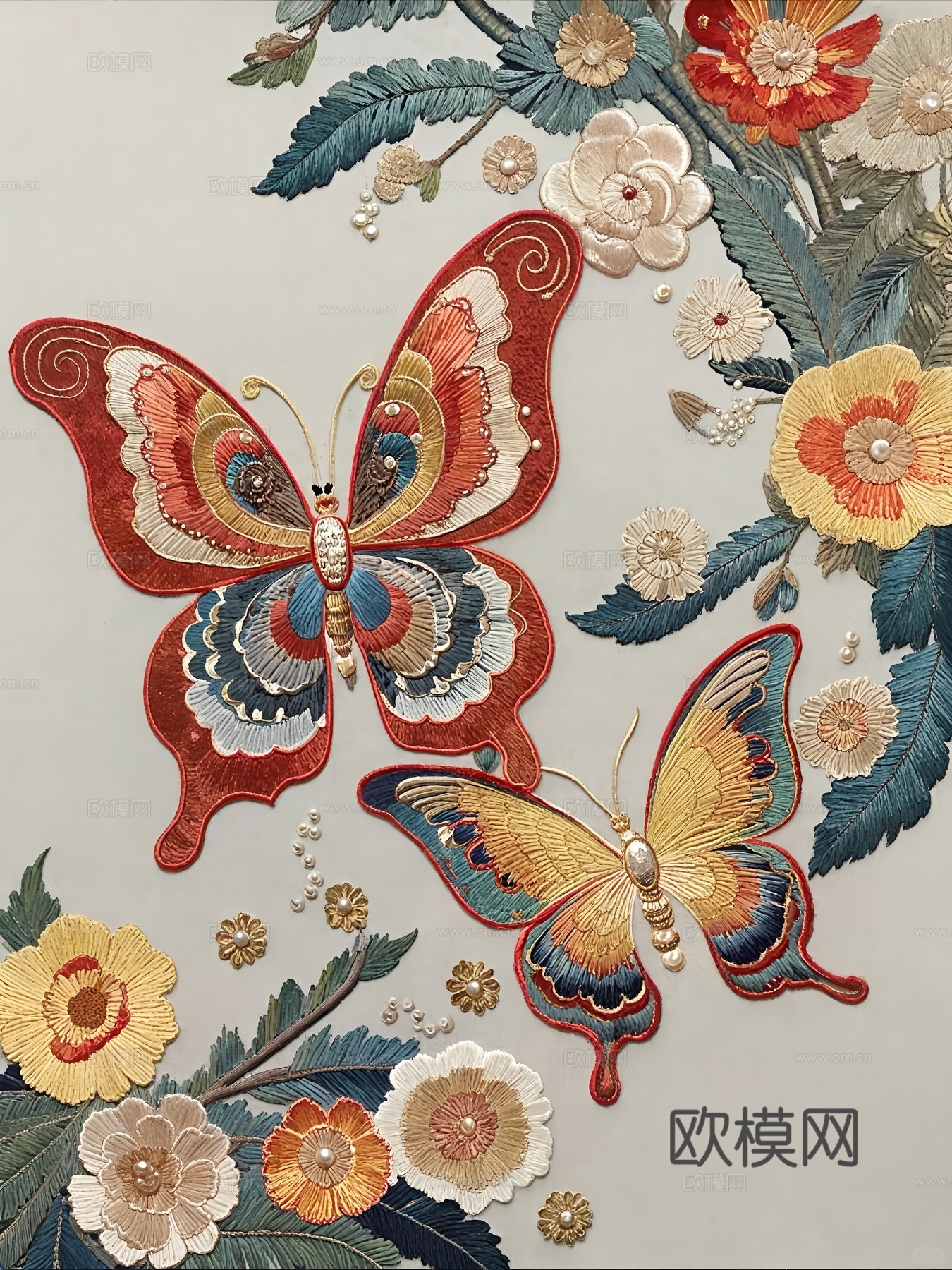 艺术花卉画芯
