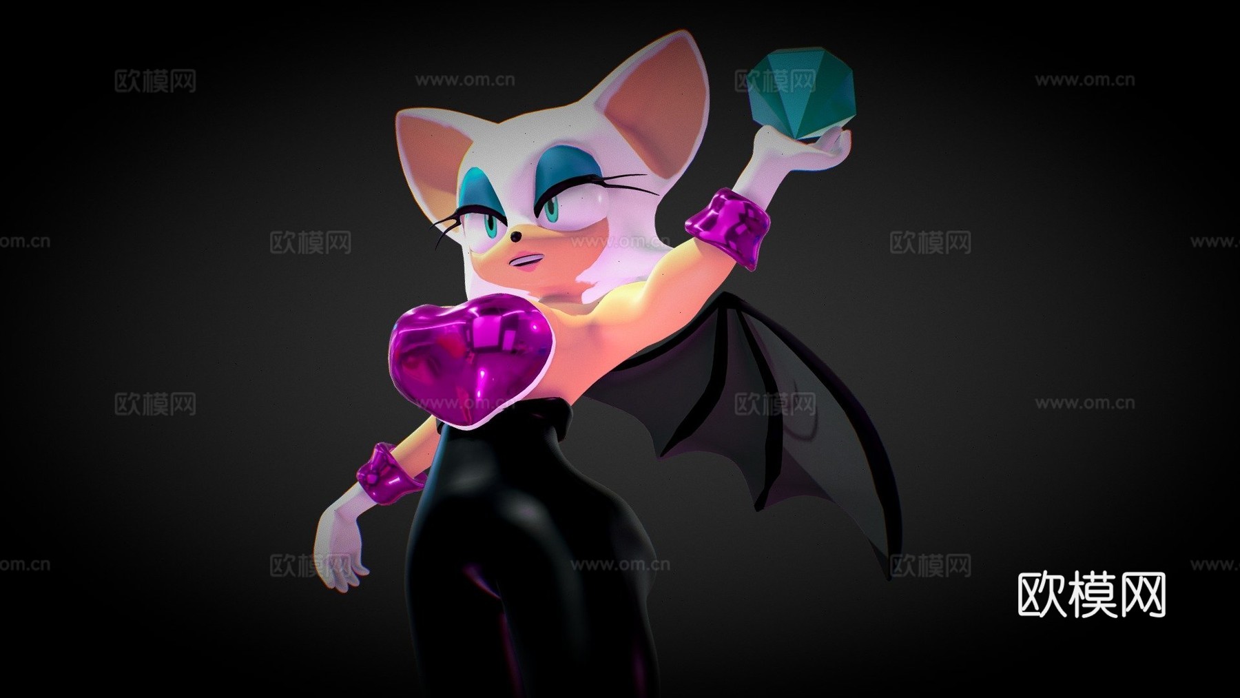 蝙蝠露姬3d模型