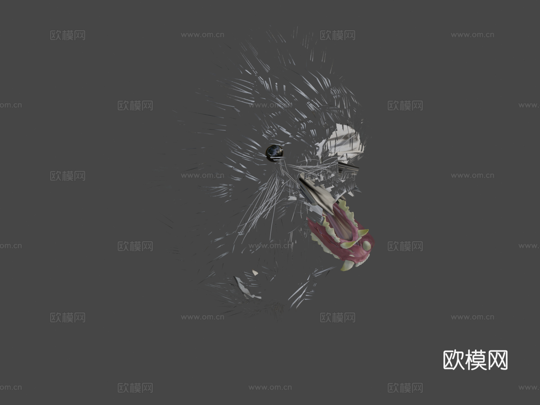 白虎3d模型