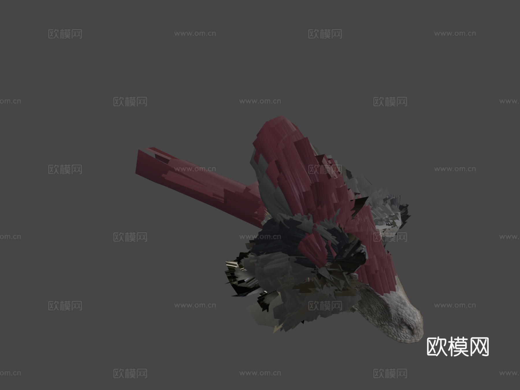 迅猛龙3d模型