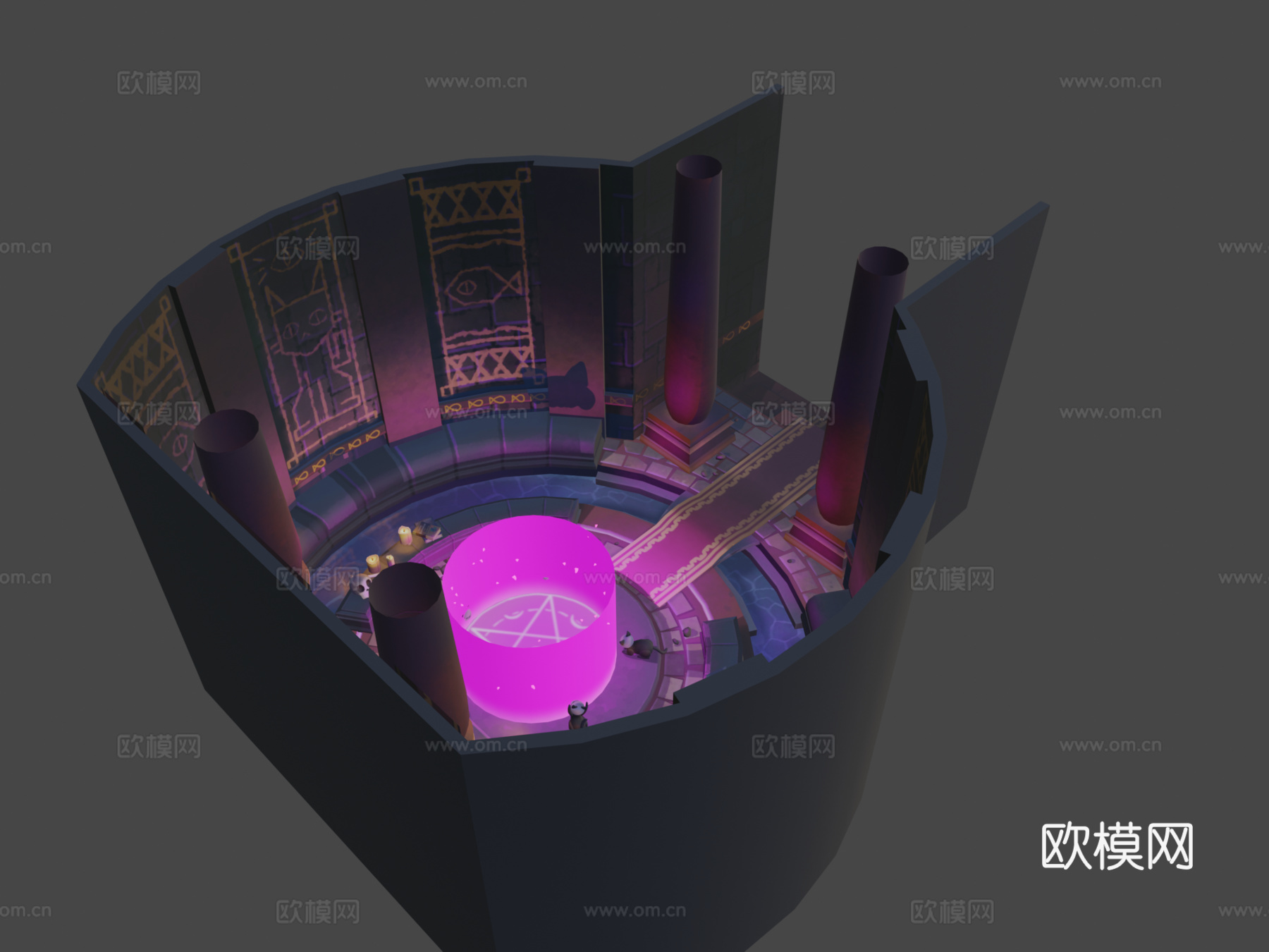 召唤猫3d模型