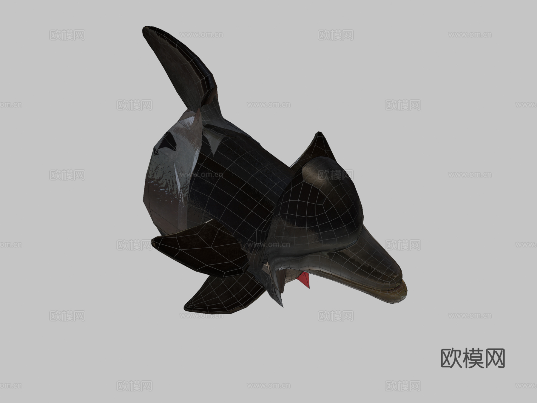 海豚3d模型