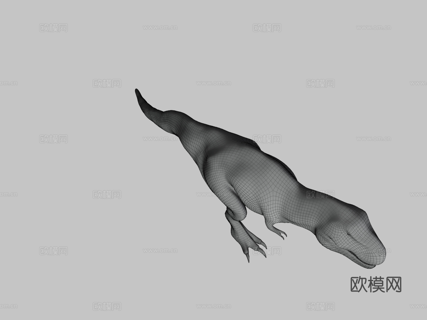 可动霸王龙骨架3d模型