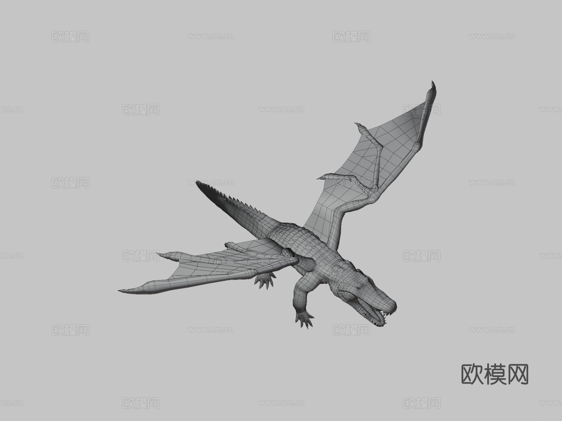 鳄鱼3d模型
