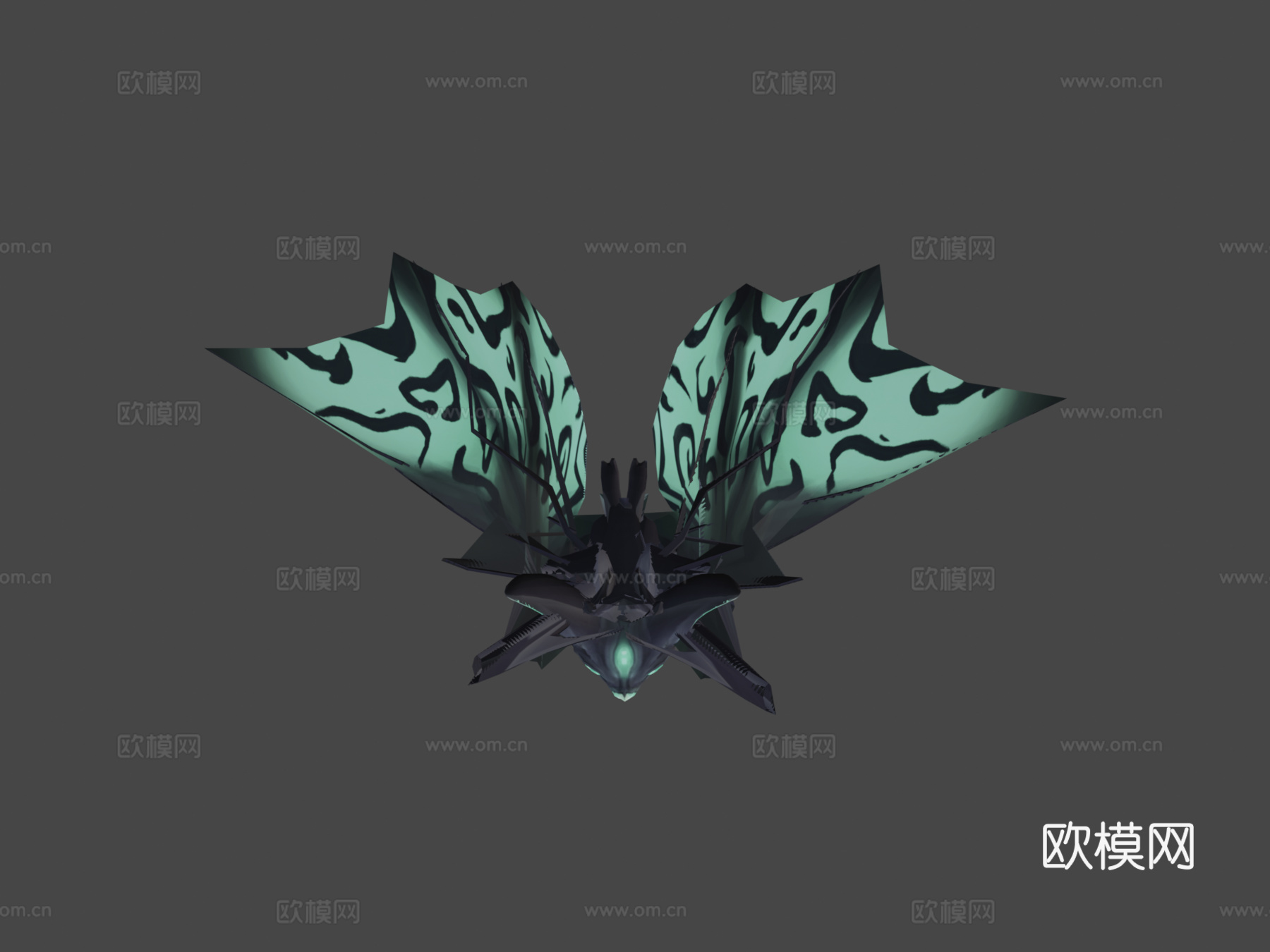 翡翠蝙蝠3d模型