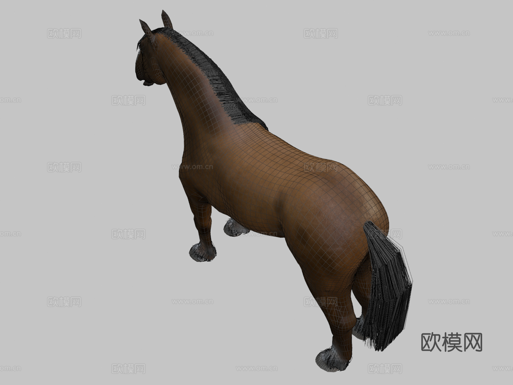 马[役马]3d模型
