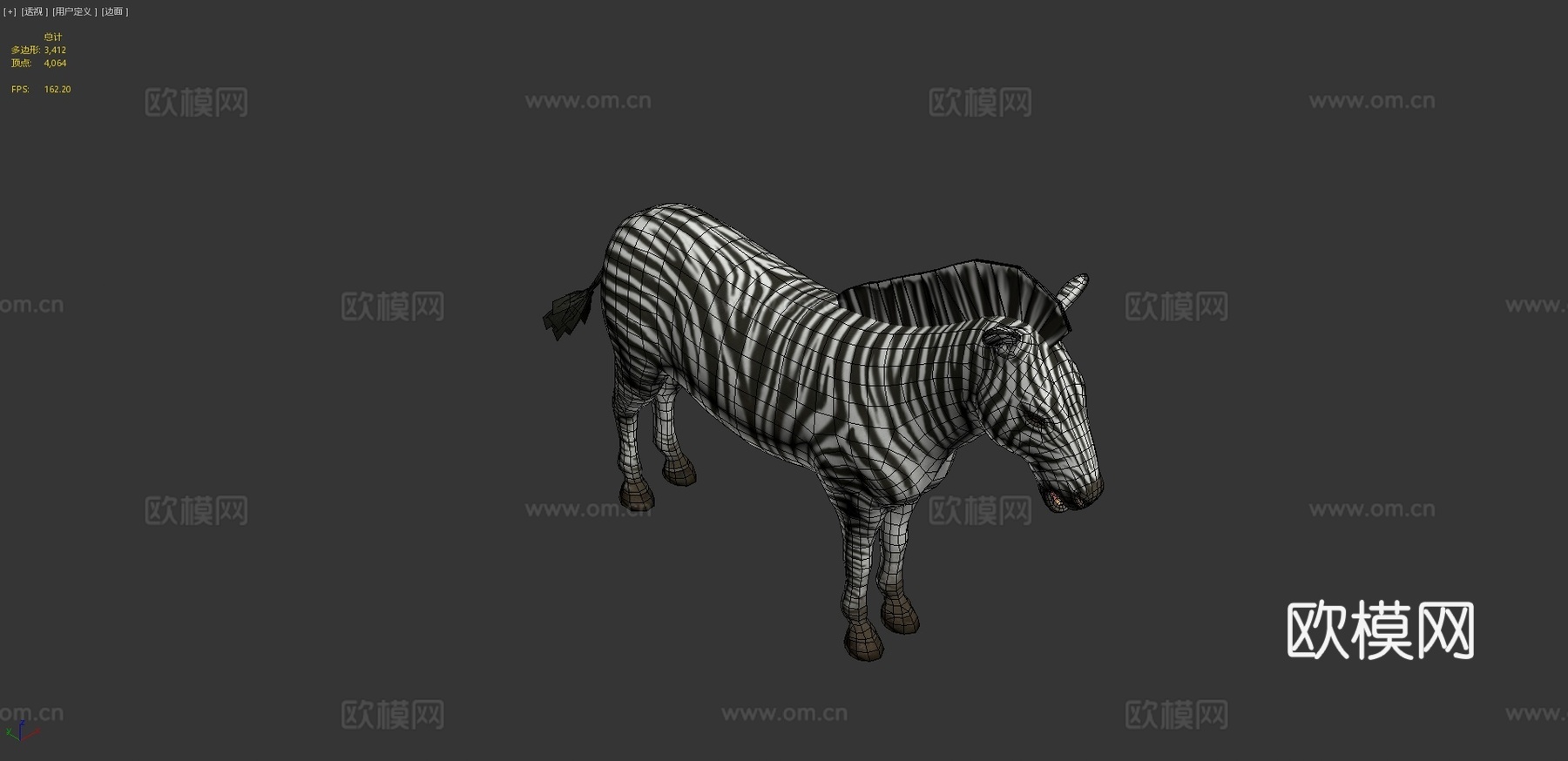 斑马动画3d模型