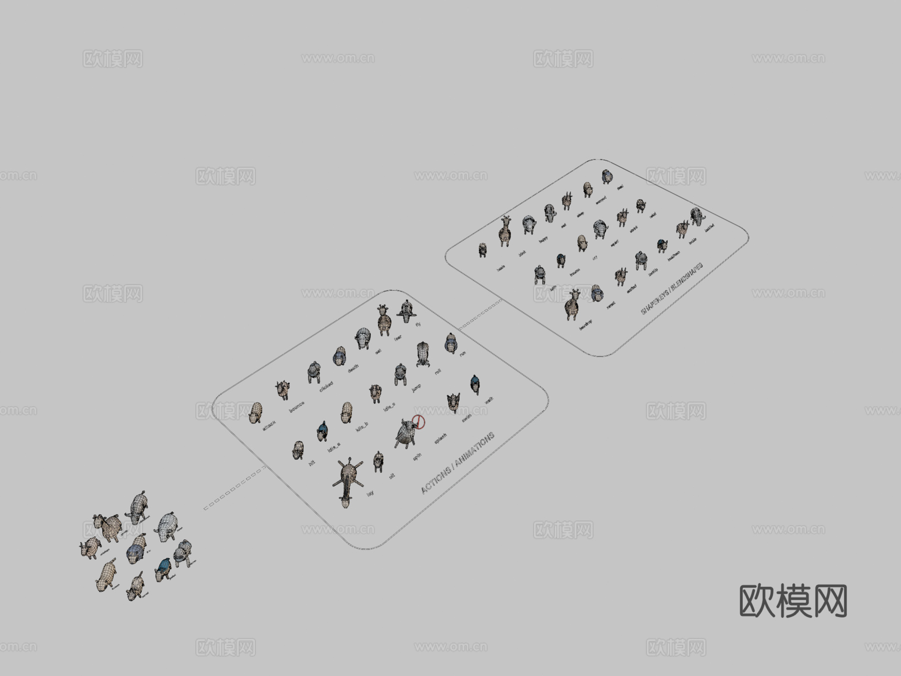 古怪系列-野生动物第二卷3d模型