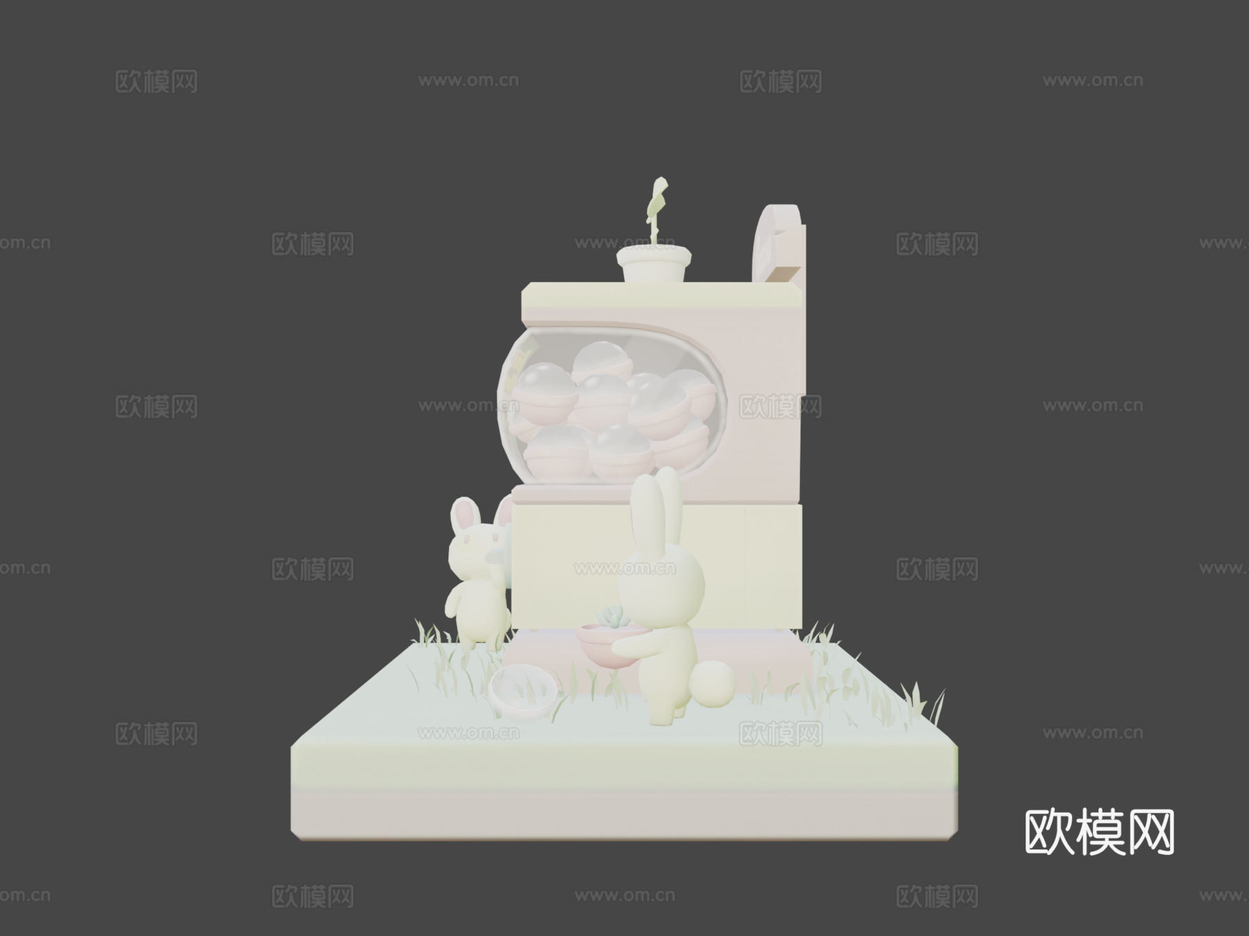 扭蛋罐3d模型