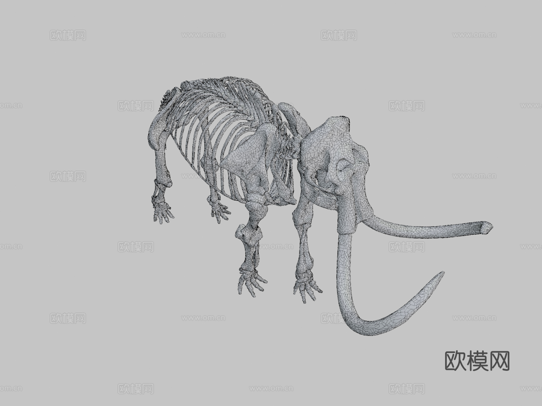 原始猛犸象3d模型