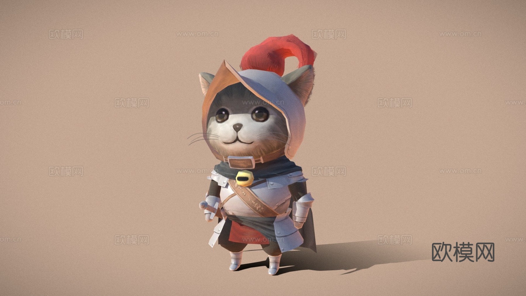 骑士猫3d模型