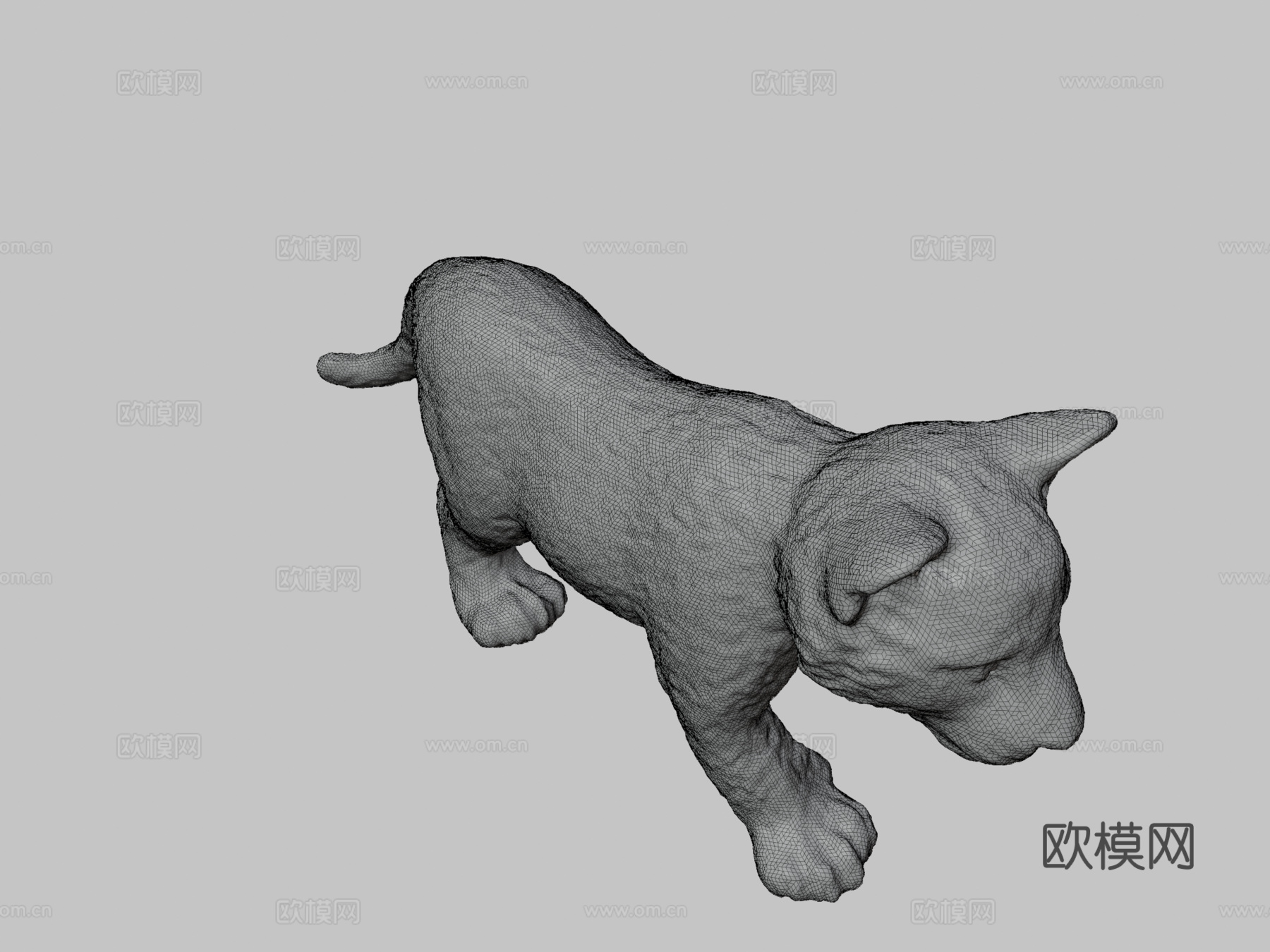 迷你虎崽3d模型