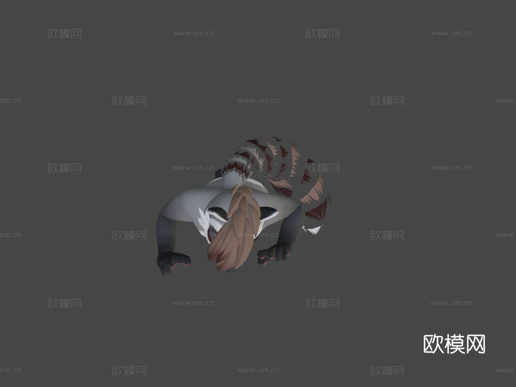 雄性浣熊VRChat虚拟形象3d模型