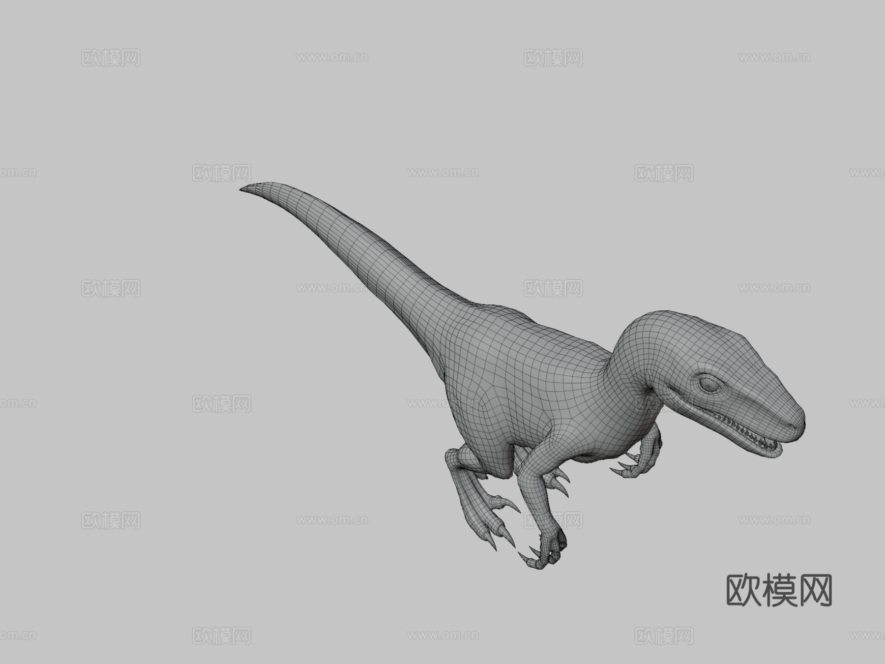 迅猛龙3d模型