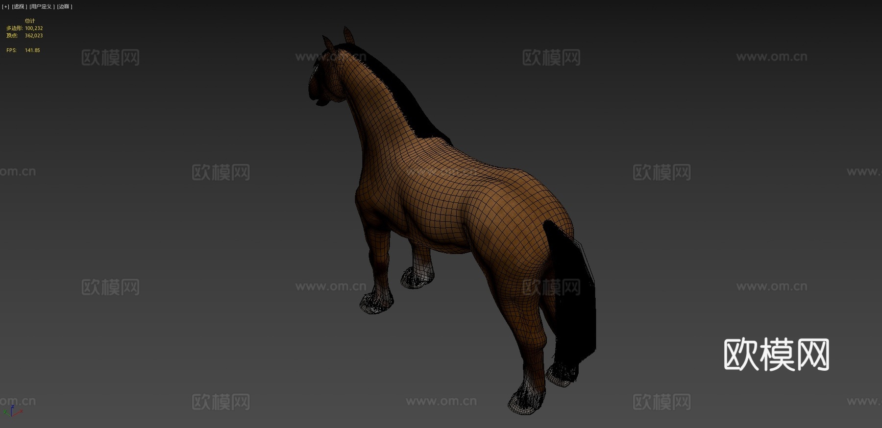 马[役马]3d模型
