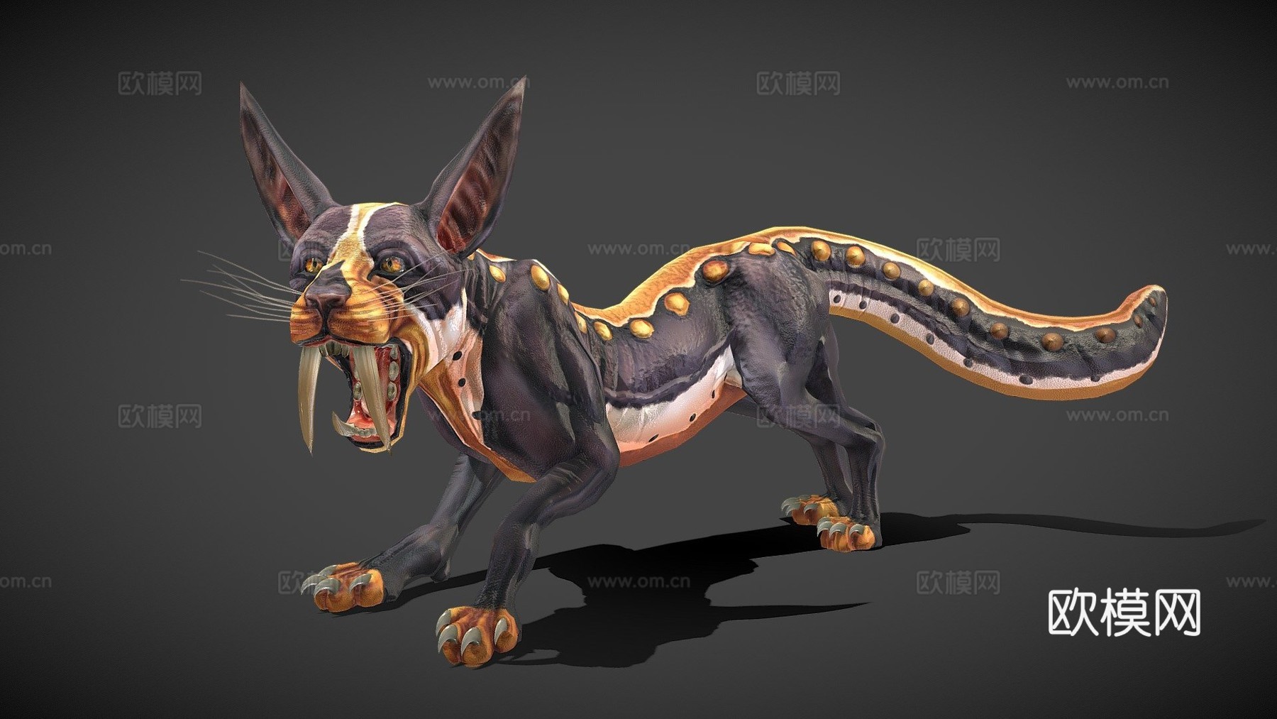 蝾螈猫3d模型