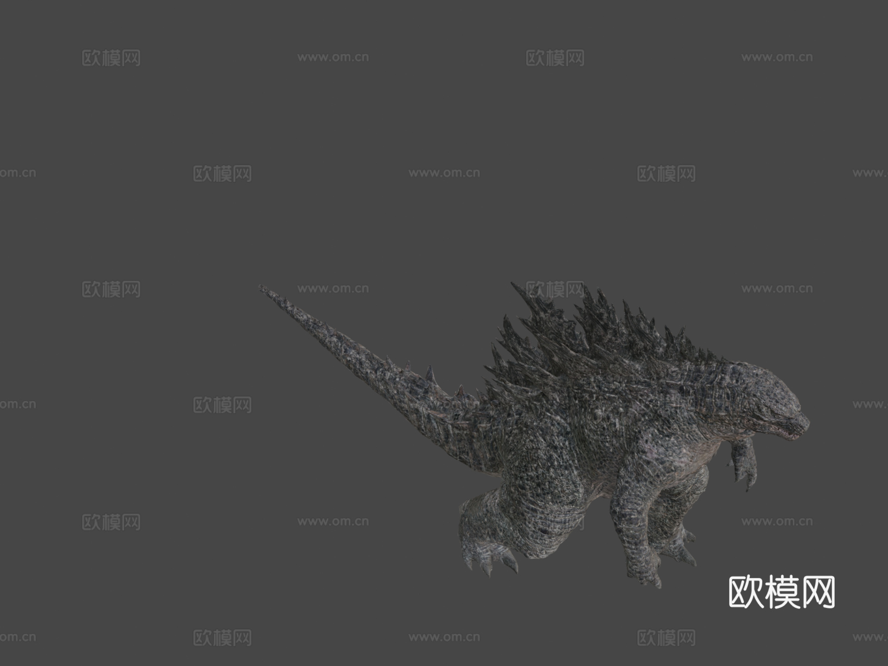 哥斯拉首次行走动画3d模型