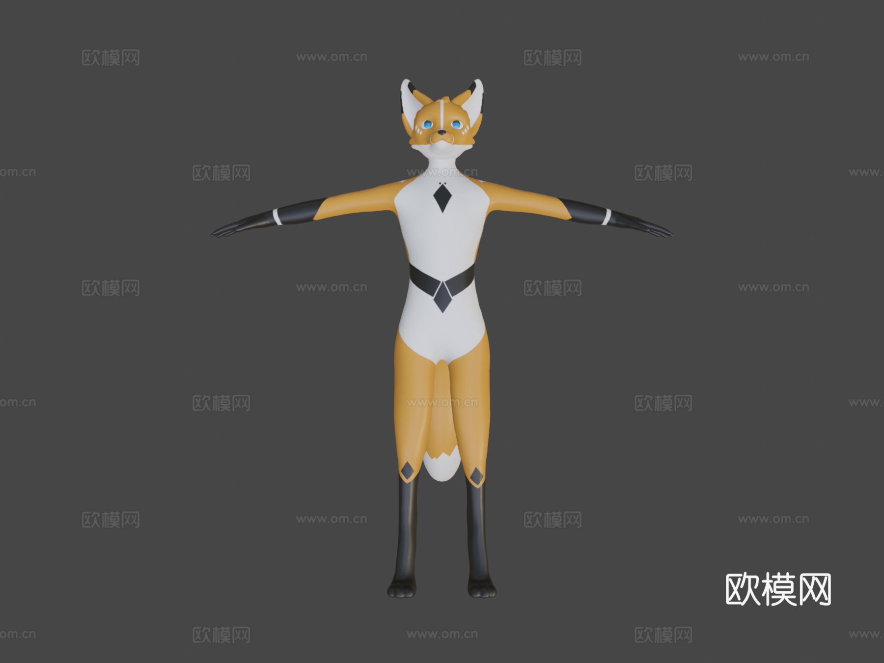 缺陷狐3d模型